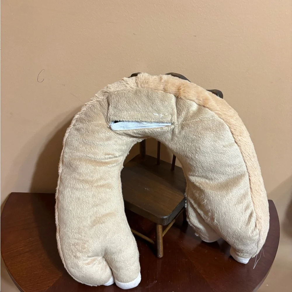 2 Gray & Tan Plush Cat and Pug Pair Neck Massagers Both Works!